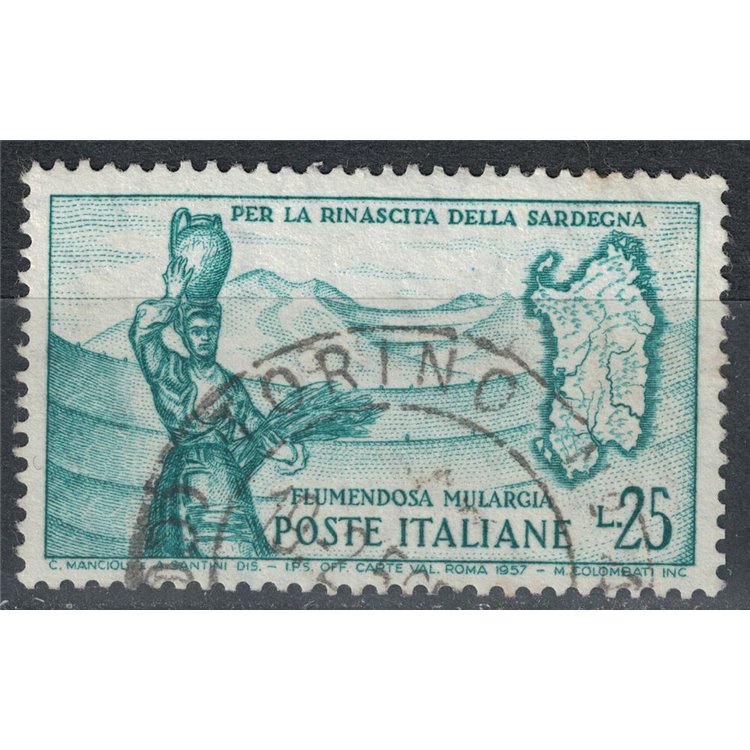 ITALY 1958 Flumendosa plants us