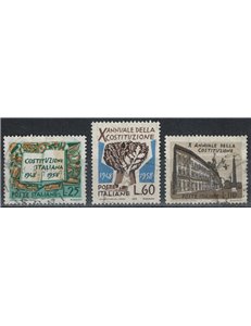 ITALY 1958 Italian Constitution 3v us