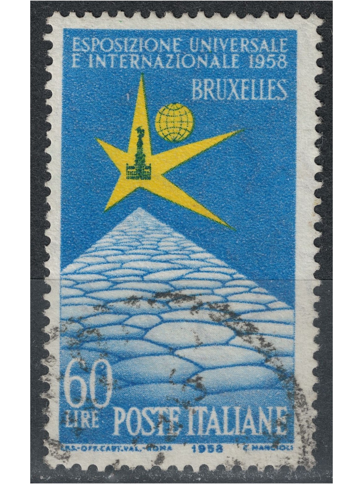 ITALIA 1958 Esposizione di Bruxelles us
