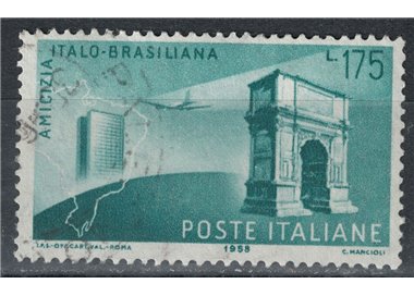 ITALY 1958 Italian-Brazilian friendship us