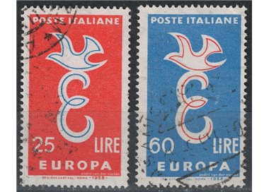ITALY 1958 Europa 2v us