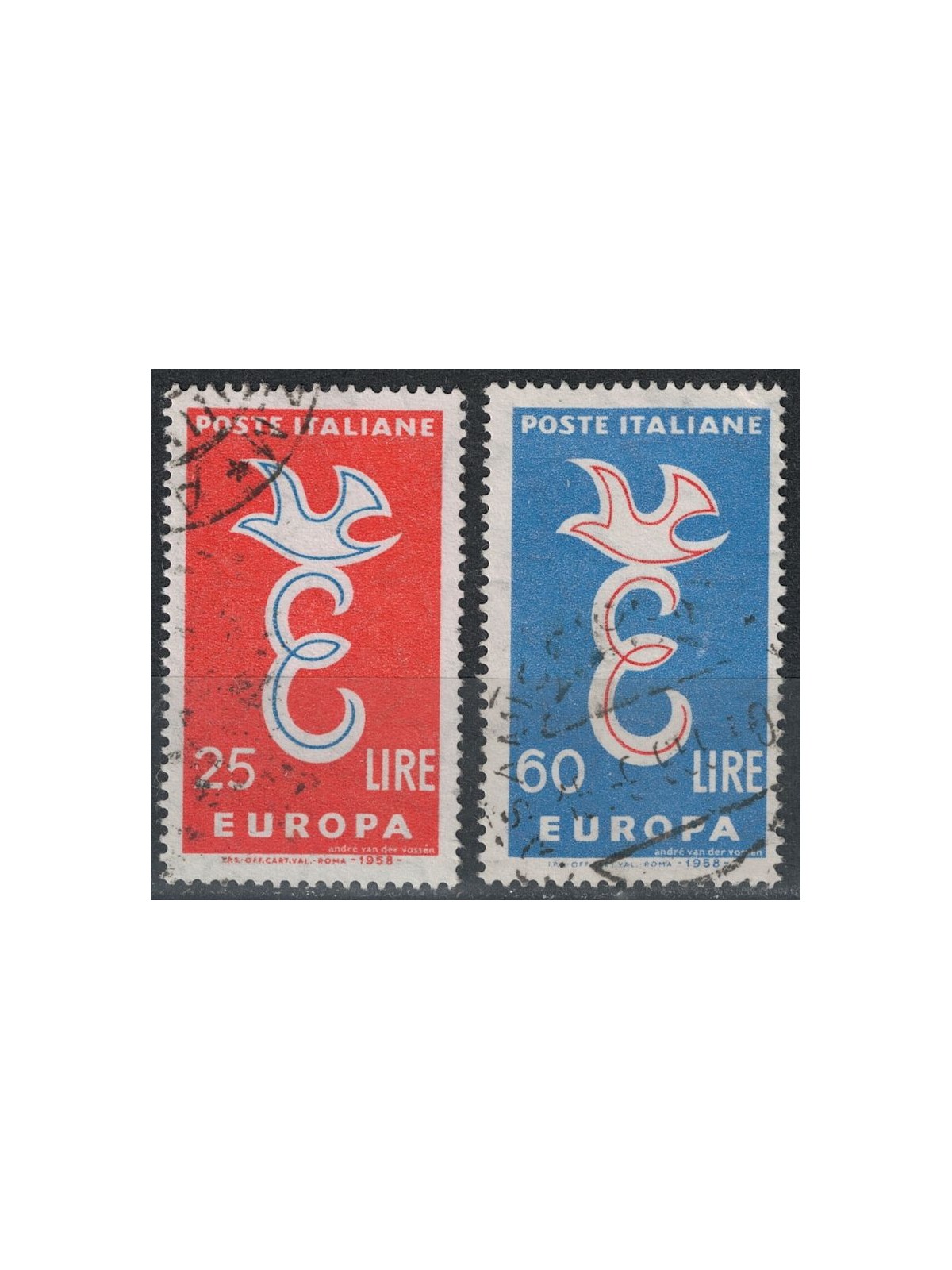 ITALIA 1958 Europa 2v us