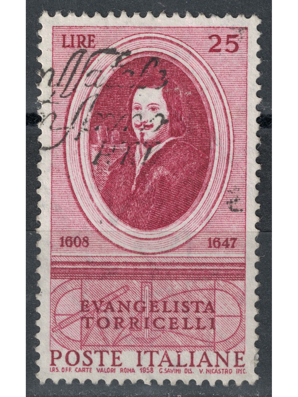 ITALY 1958 Evangelista Torricelli us