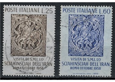 ITALIA 1958 Scià dell'Iran 2v us