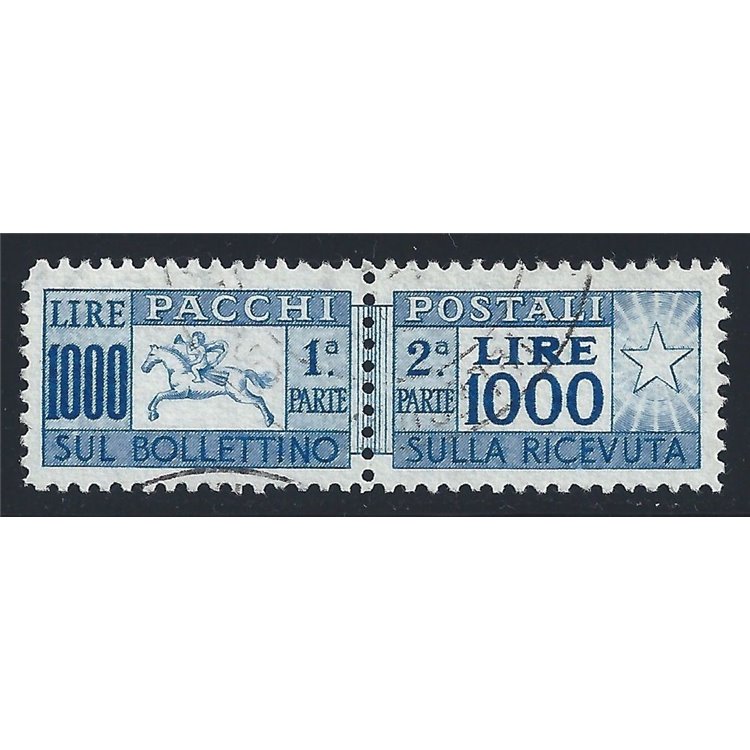 ITALIA 1954 Pacchi postali, cavallino us