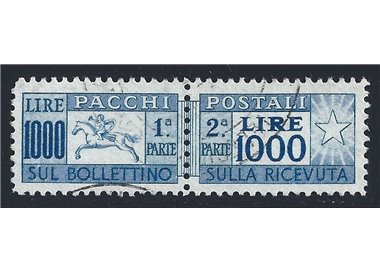 ITALY 1954 Postal parcels, US horse