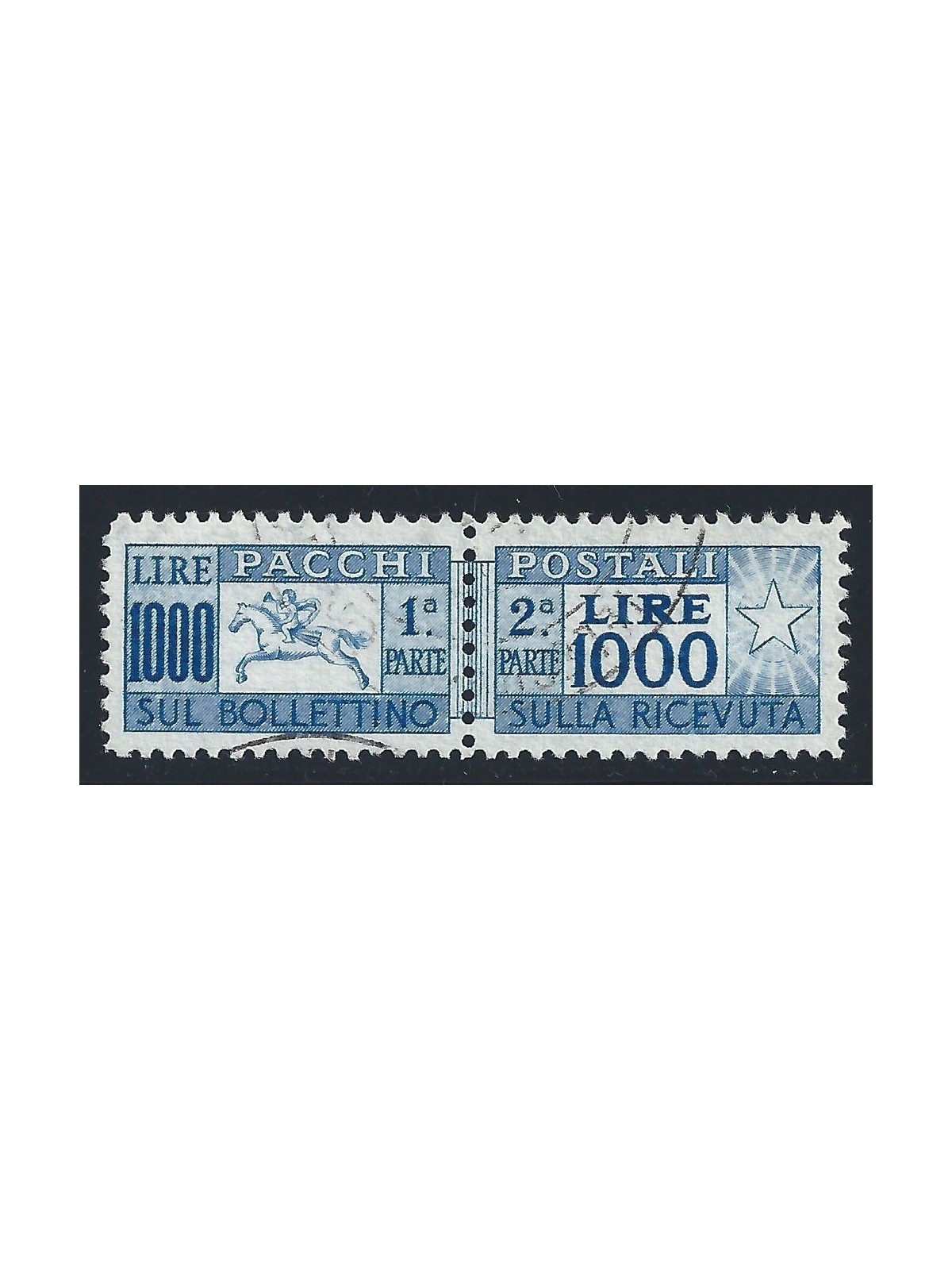 ITALIA 1954 Pacchi postali, cavallino us