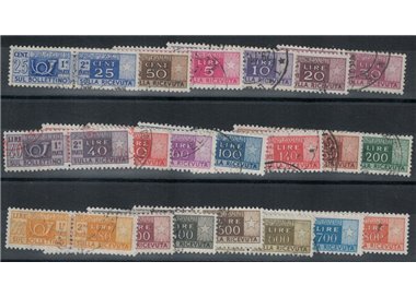 ITALY 1955-56 Postal parcels 20v us