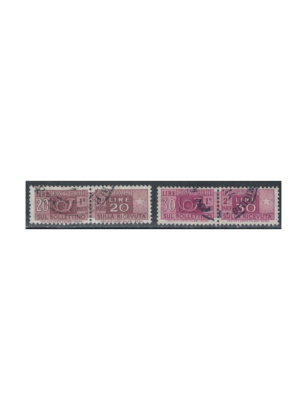 ITALIA 1973 Pacchi postali 2v us