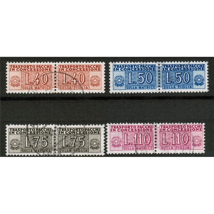 ITALIA 1953 Pacchi in concessione 4v us ©
