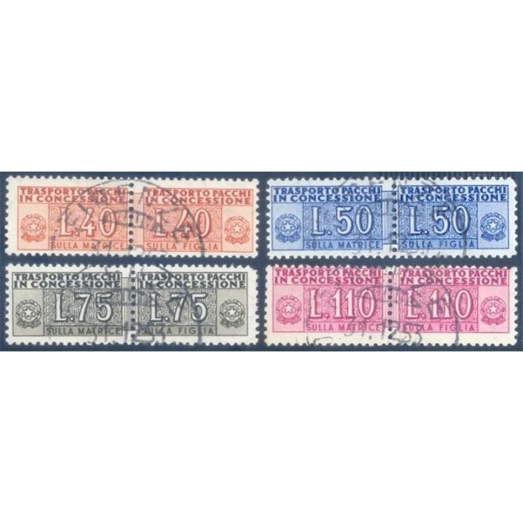 ITALY 1955-58 Concessionary parcels 4v us