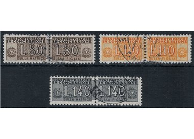 ITALIA 1960 Pacchi in concessione 3v us