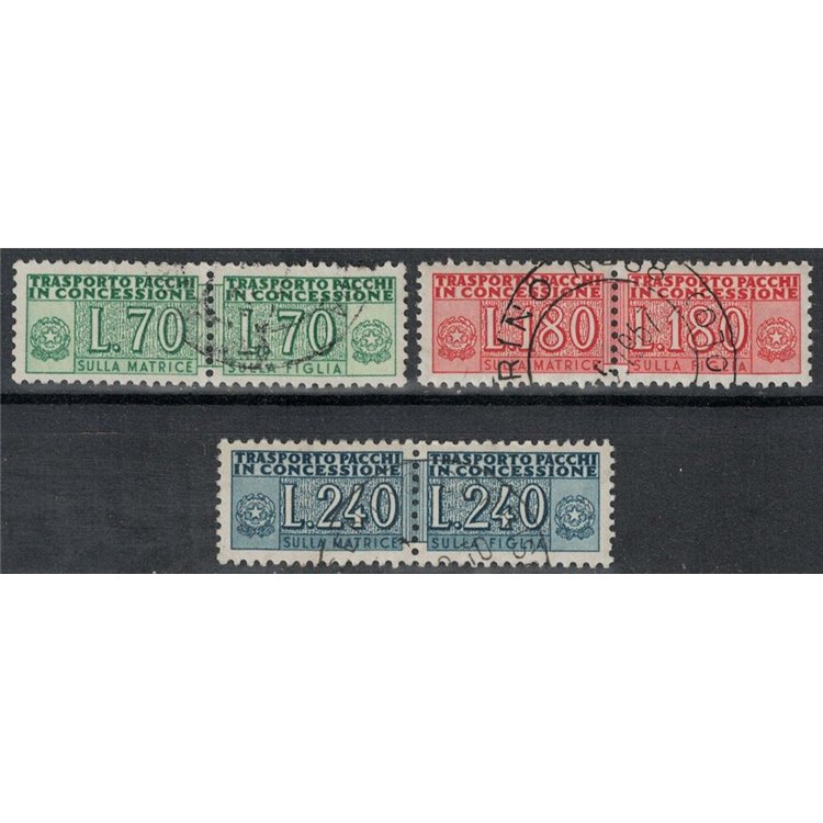 ITALY 1966 Concessionary parcels 3v us