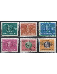 ITALY 1965-90 Authorized delivery 6v us