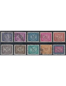 ITALY 1955-66 Postage Due (stars) 10v us