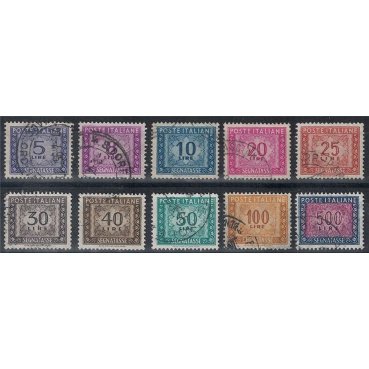 ITALIA 1955-66 Segnatasse (stelle) 10v us