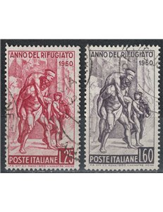 ITALY 1960 World Refugee Year 2v us