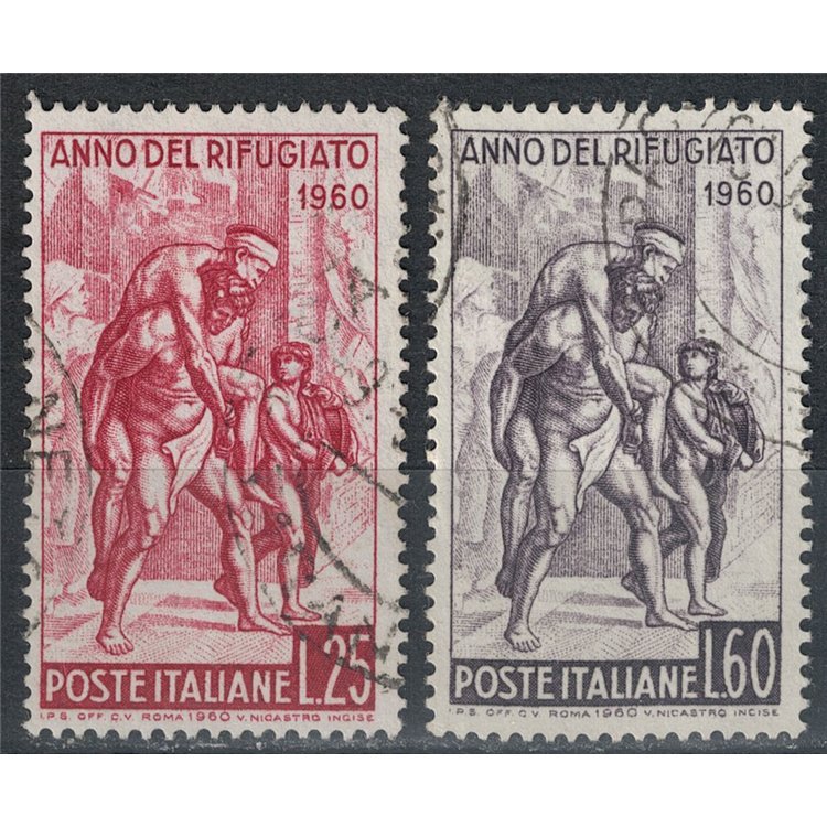 ITALIA 1960 Anno mondiale del rifugiato 2v us
