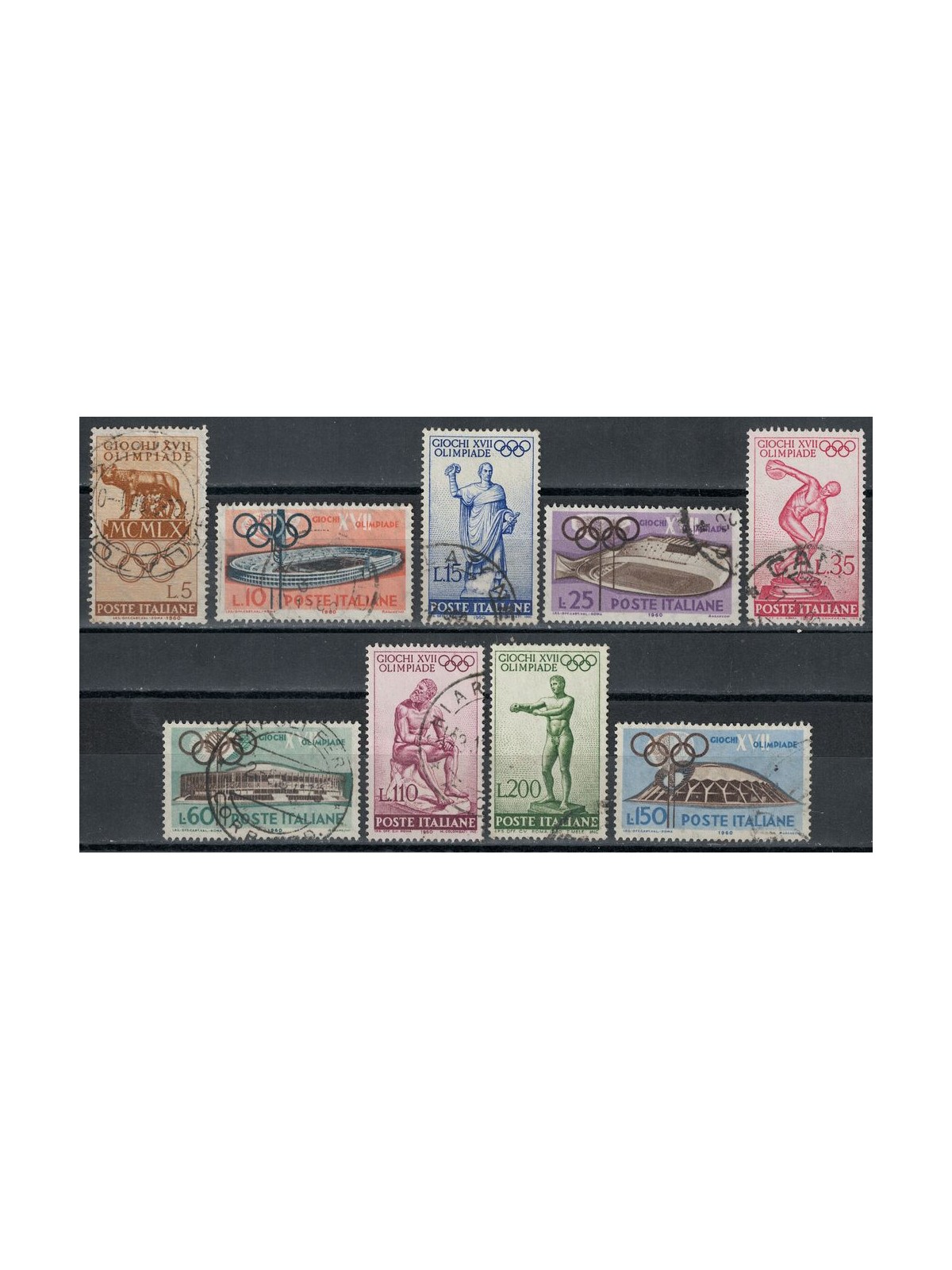 ITALIA 1960 Olimpiade 9v us