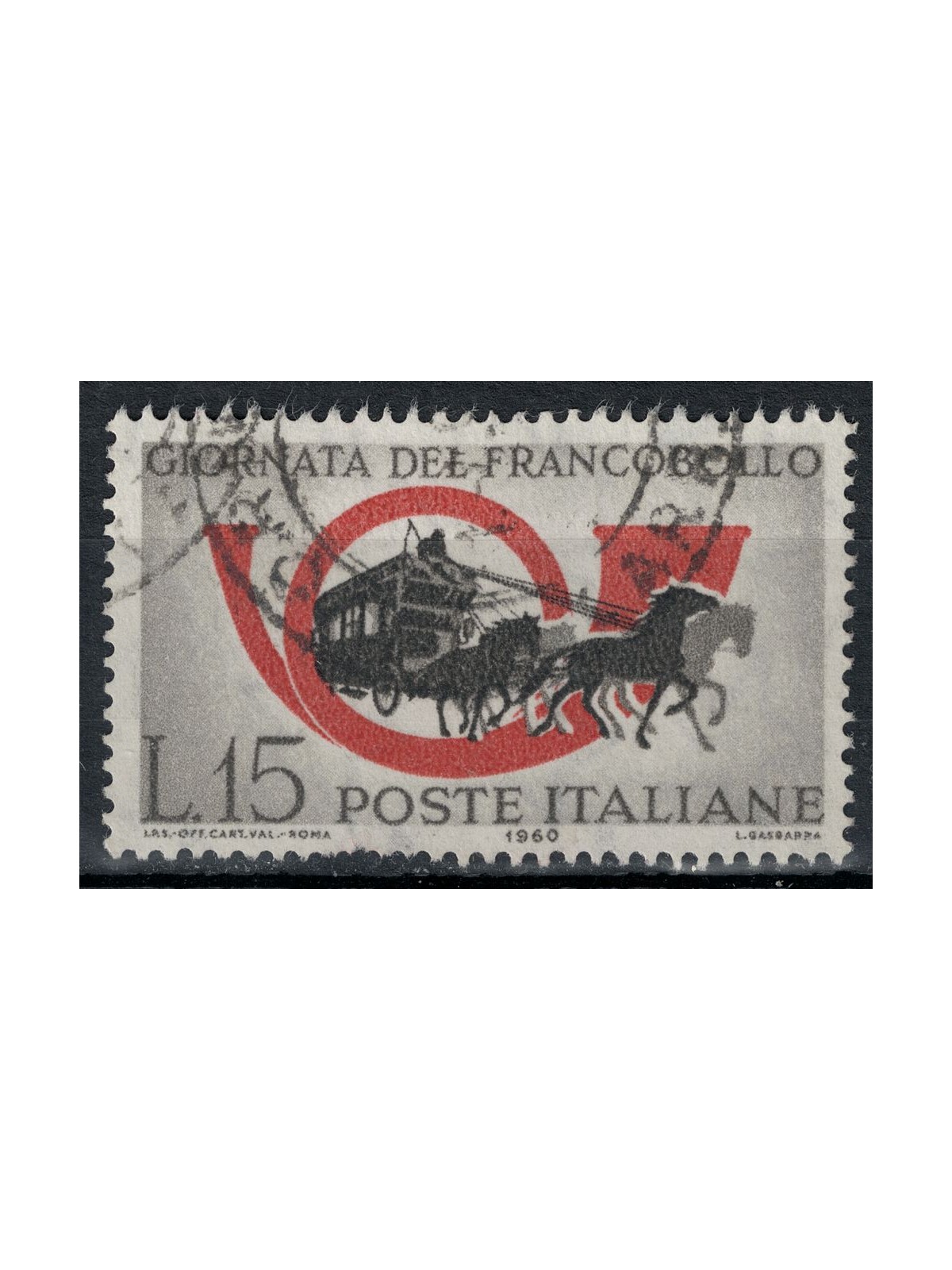 ITALIA 1960 Giornata del francobollo us