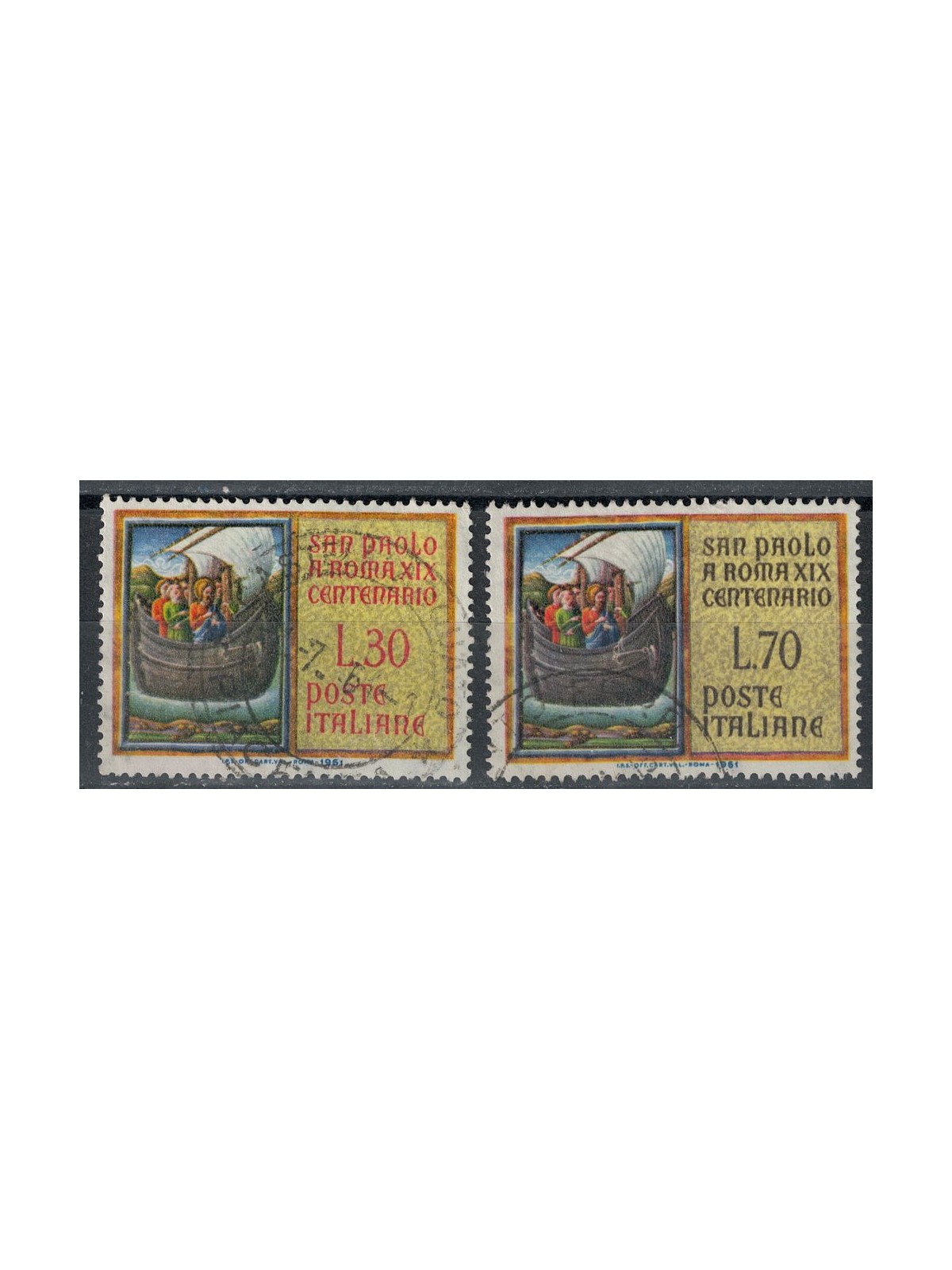 ITALY 1961 San Paolo 2v us