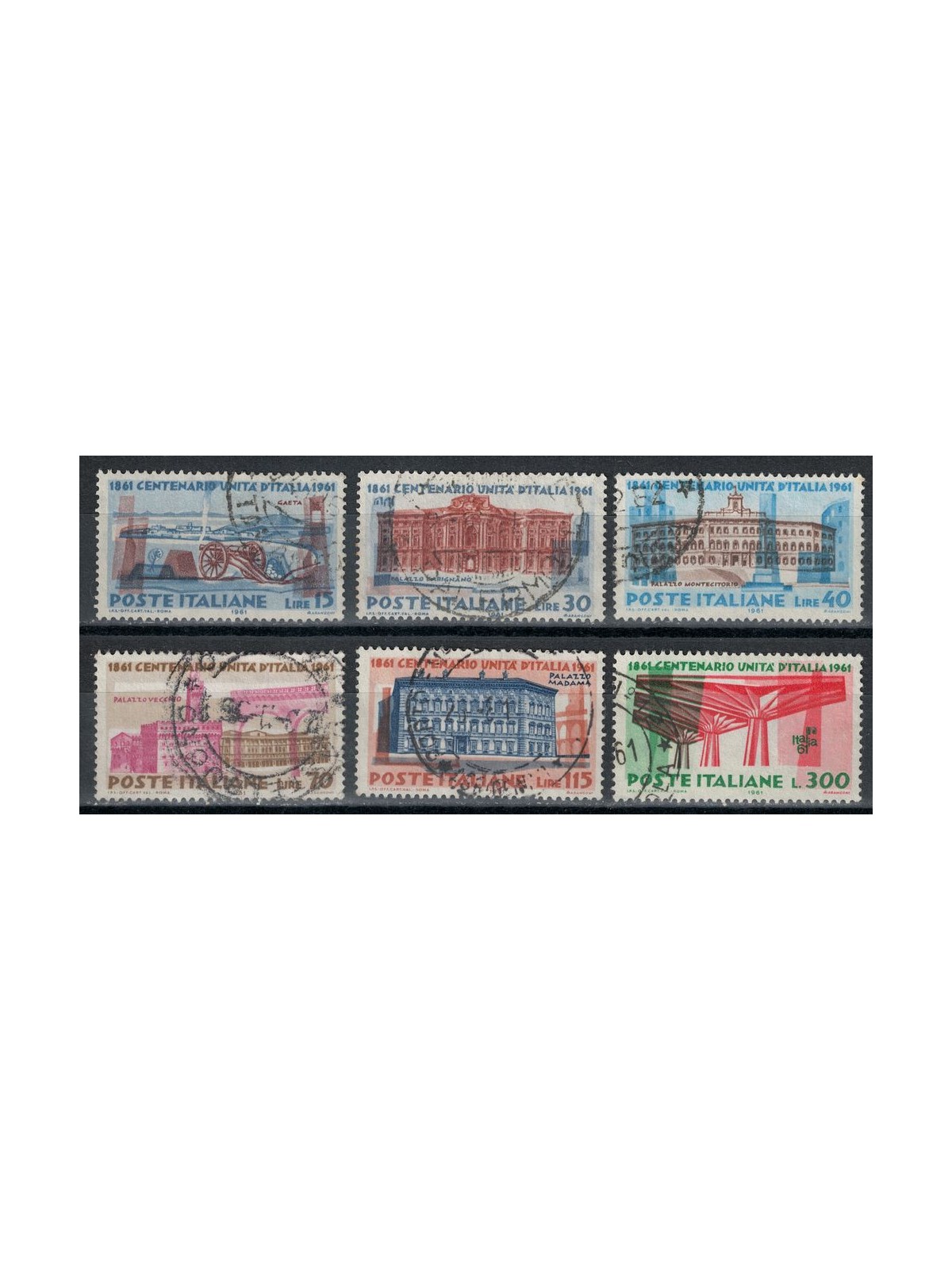 ITALIA 1961 Unità d'Italia 6v us
