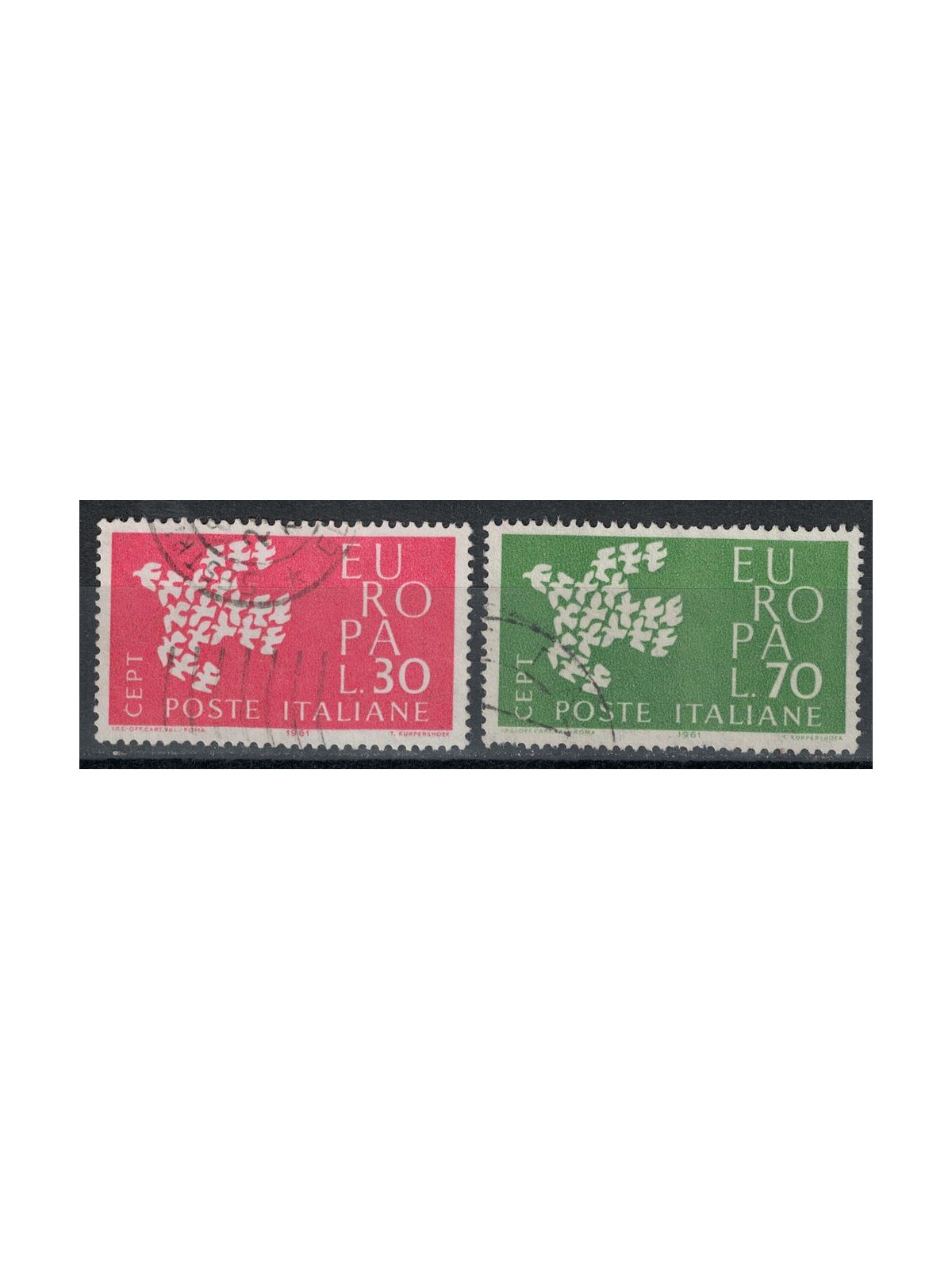 ITALIA 1961 Europa 2v us