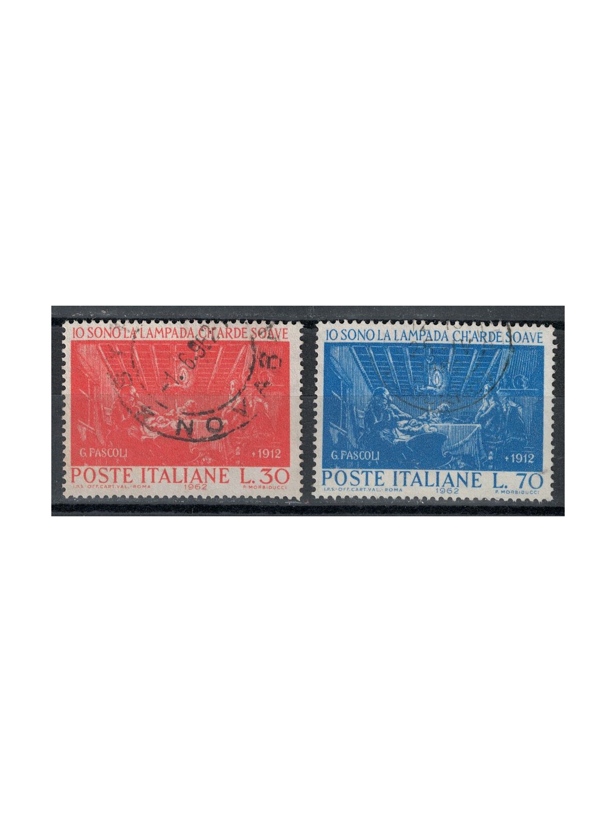 ITALY 1962 Giovanni Pascoli 2v us