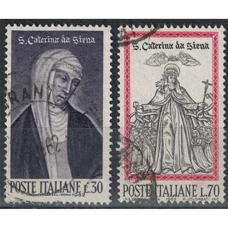 ITALY 1962 Saint Catherine of Siena 2v us