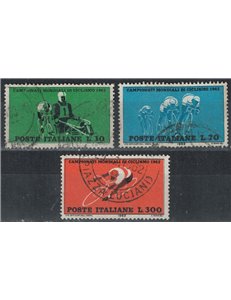 ITALY 1962 World Cycling Championships 3v us
