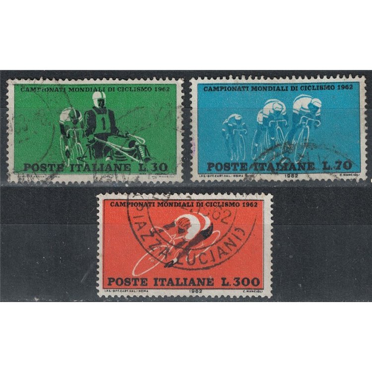 ITALY 1962 World Cycling Championships 3v us