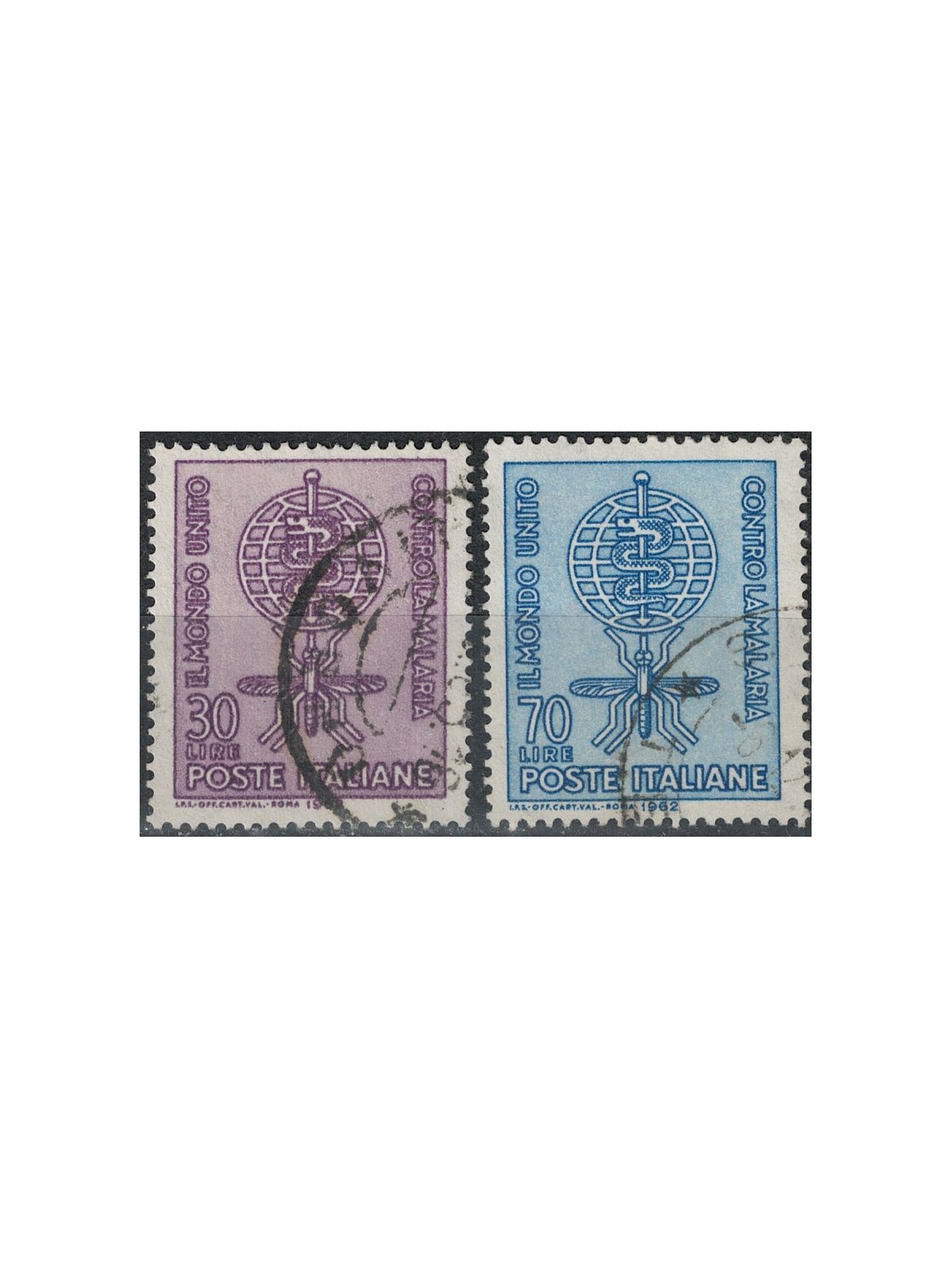ITALY 1962 Campaign against malaria 2v us