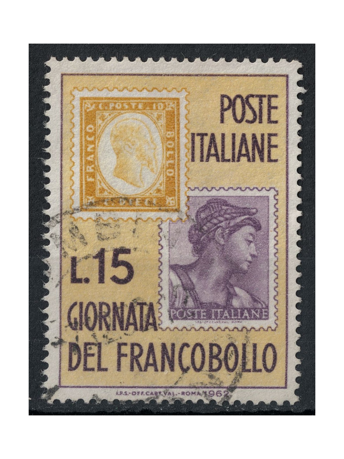 ITALY 1962 US Stamp Day