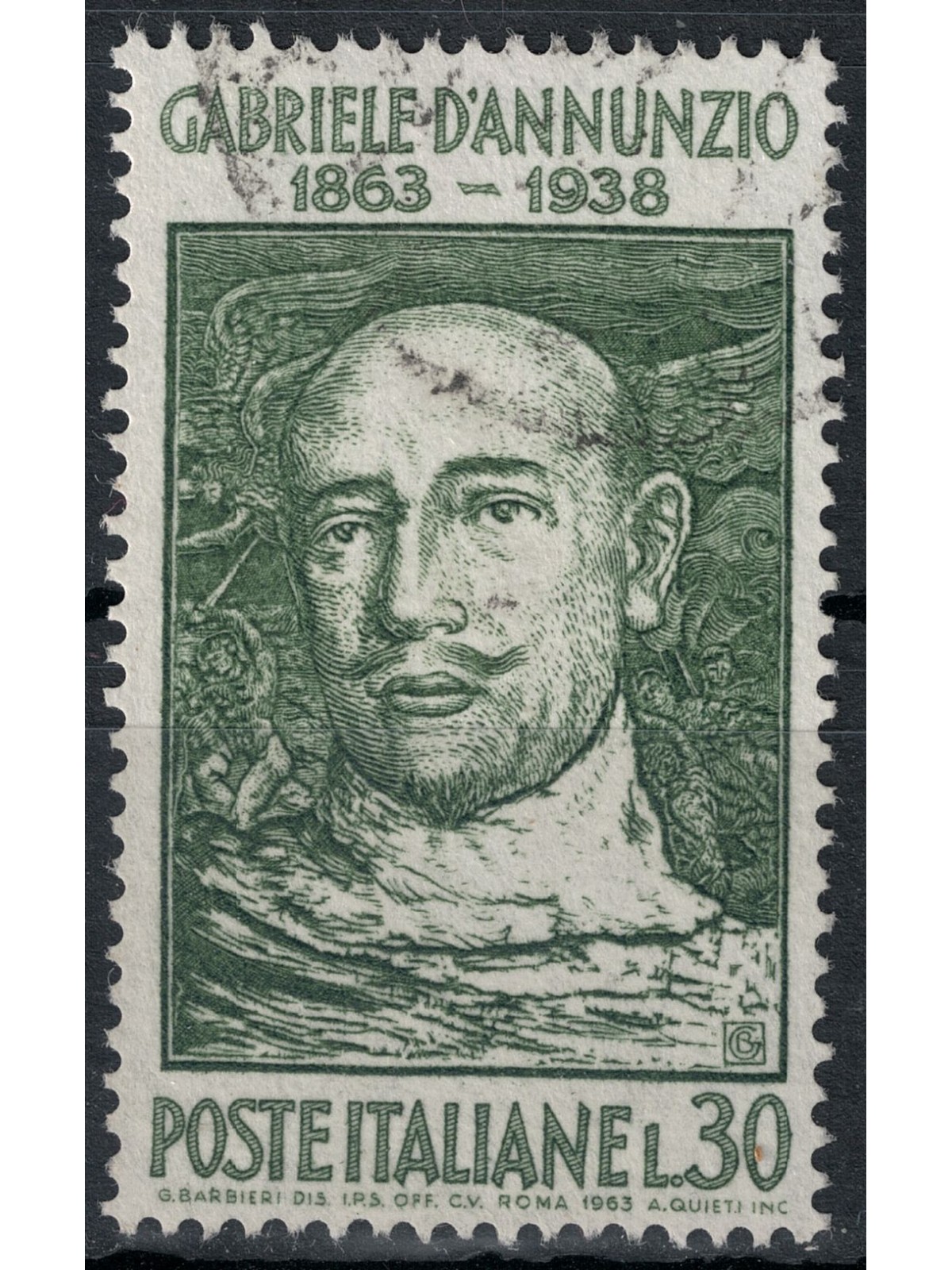 ITALY 1963 Gabriele d'Annunzio us