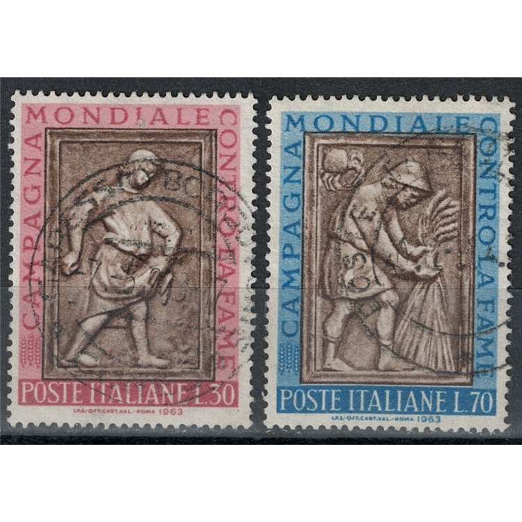 ITALIA 1963 Campagna mondiale contro la fame 2v us