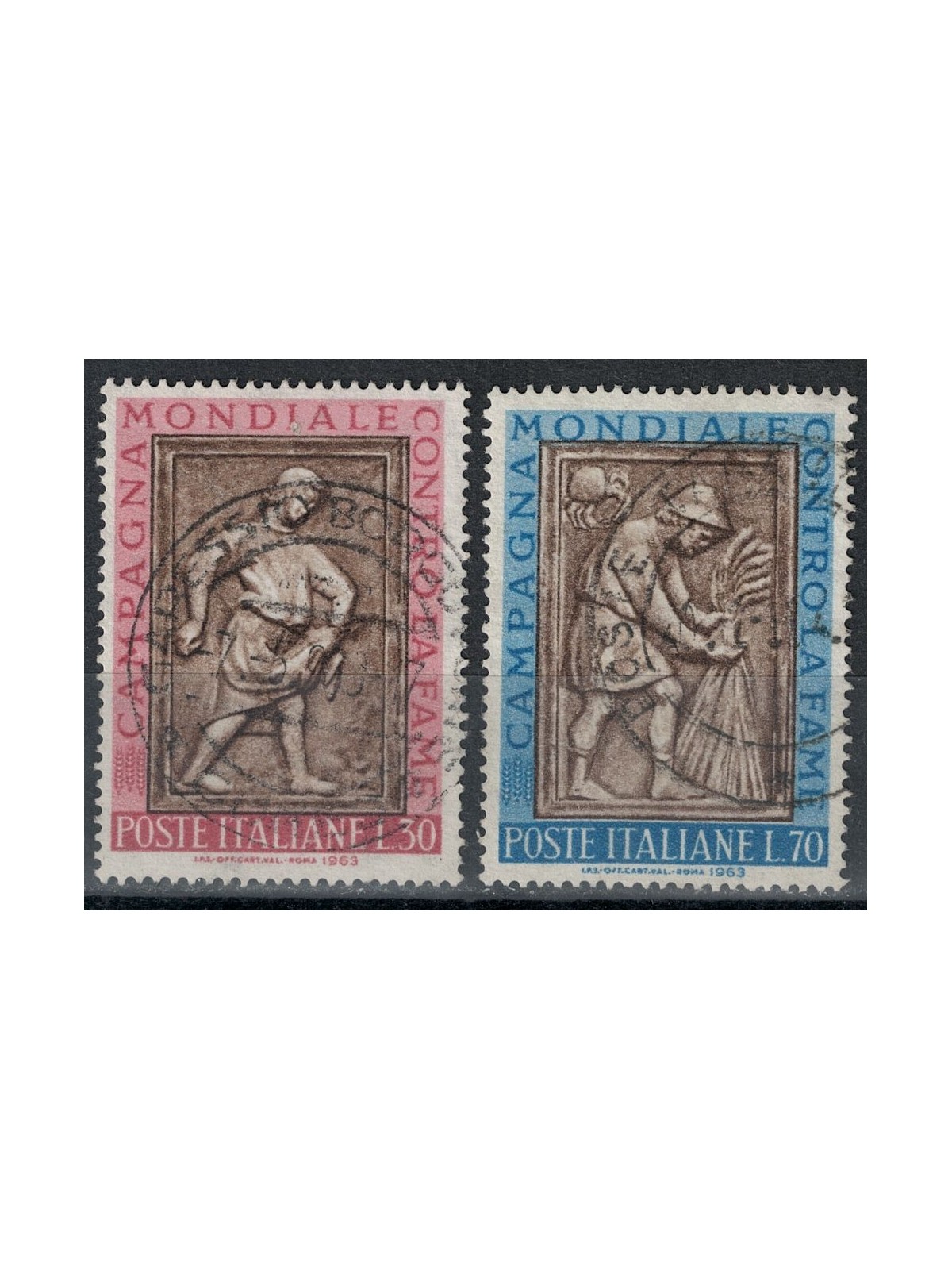 ITALY 1963 World Campaign Against Hunger 2v us