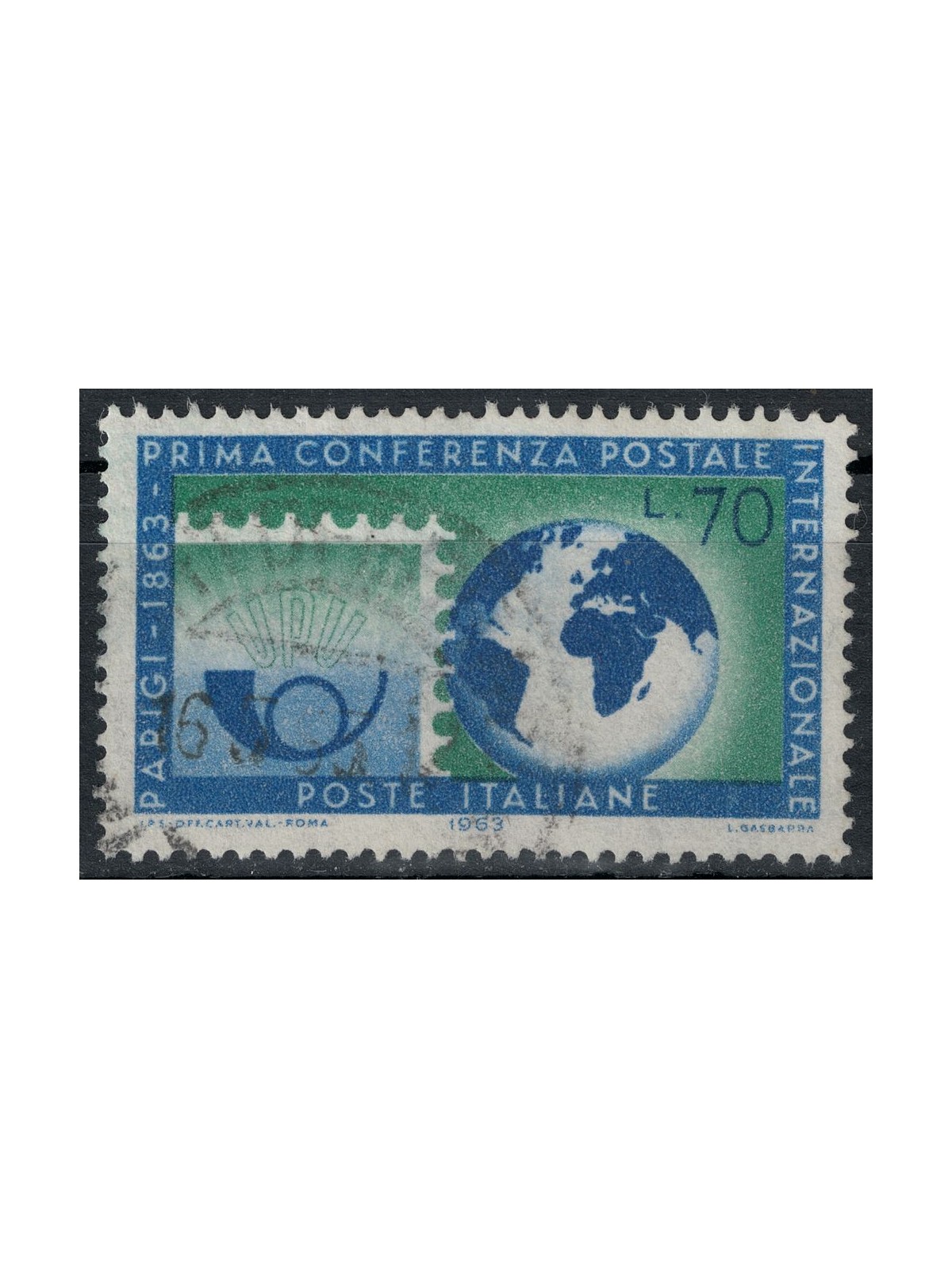ITALY 1963 International Postal Conference us