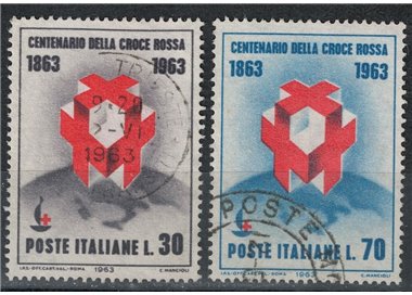 ITALIA 1963 Croce Rossa 2v us
