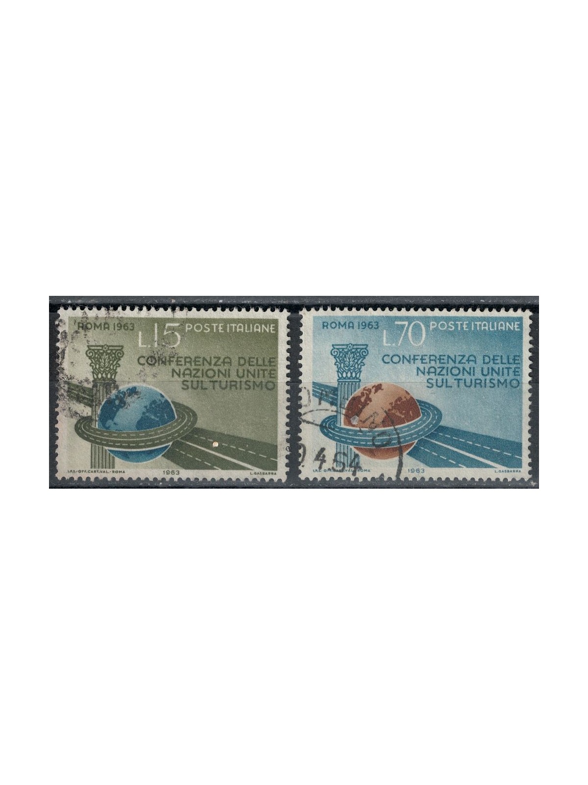 ITALY 1963 United Nations Conference on Tourism 2v us