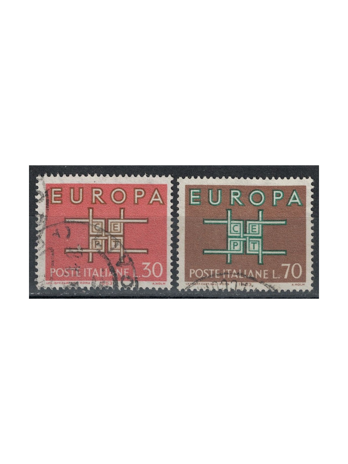 ITALY 1963 Europa 2v us