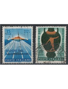 ITALY 1963 Mediterranean Games 2v us