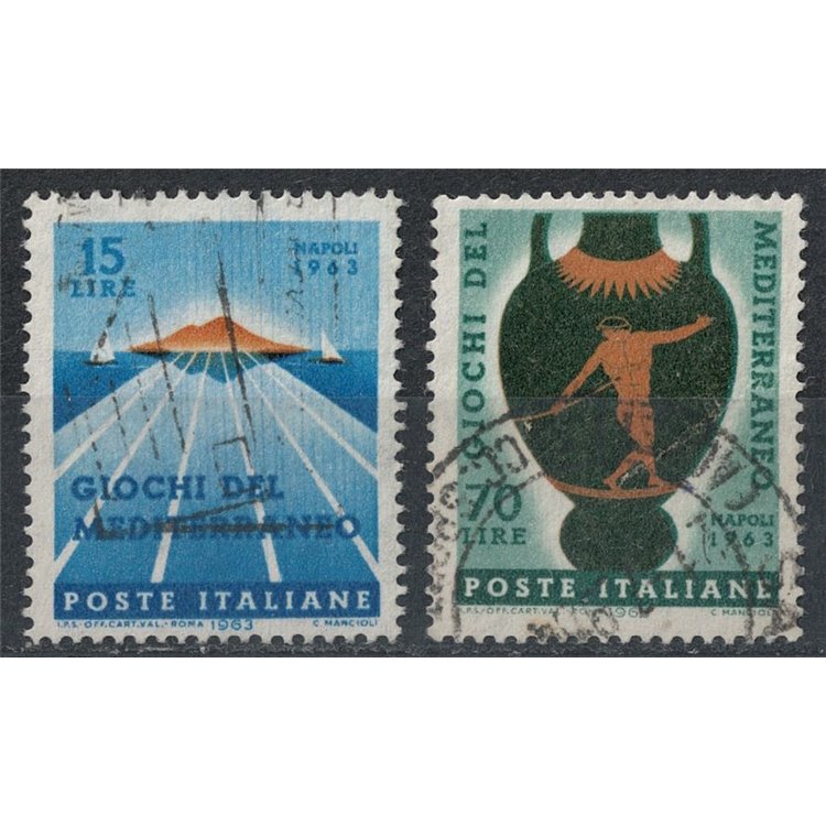 ITALIA 1963 Giochi del Mediterraneo 2v us