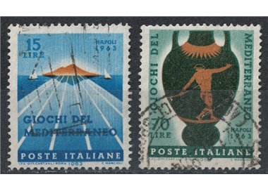 ITALIA 1963 Giochi del Mediterraneo 2v us
