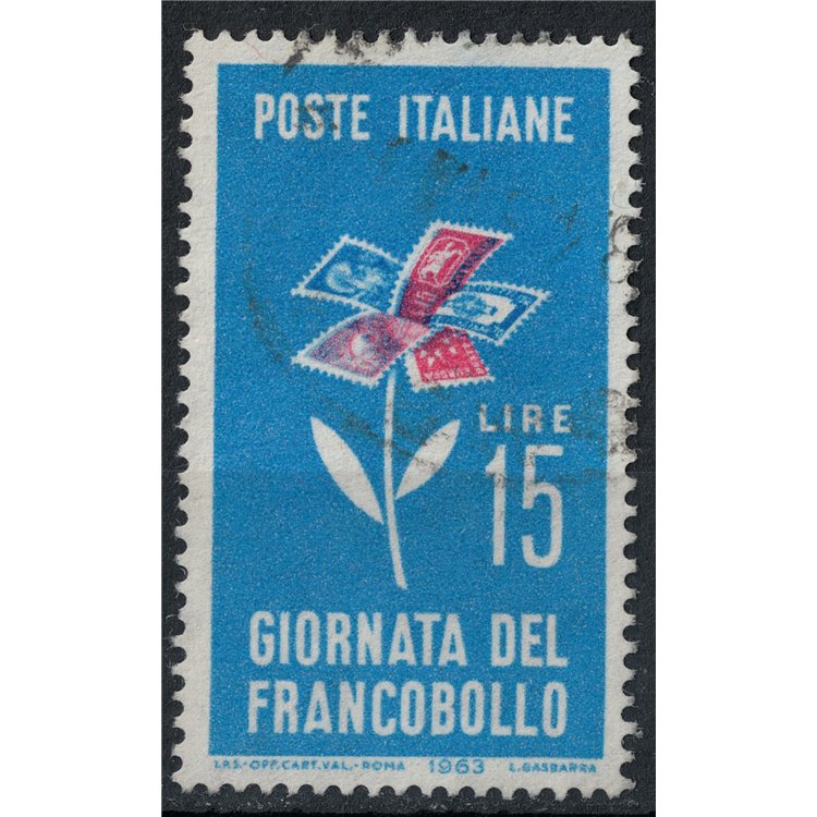 ITALIA 1963 Giornata del francobollo us