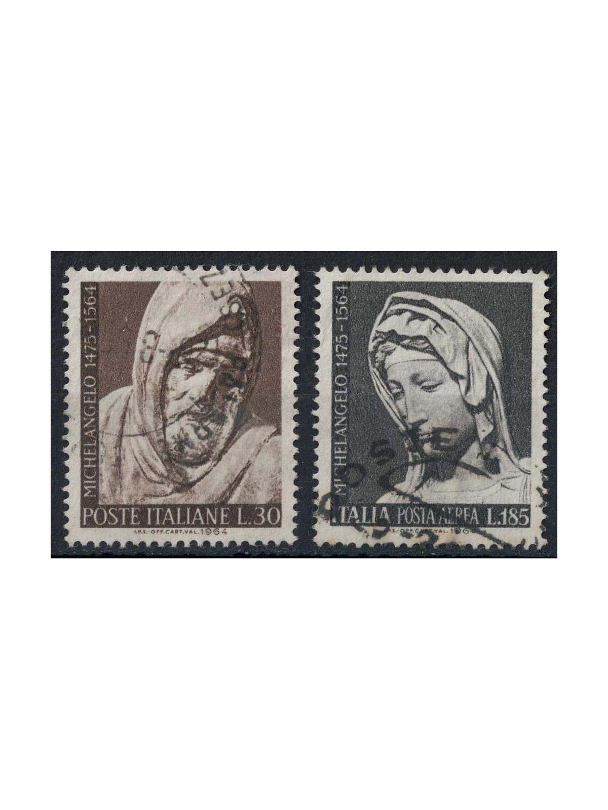 ITALIA 1964 Michelangelo Buonarroti 2v us
