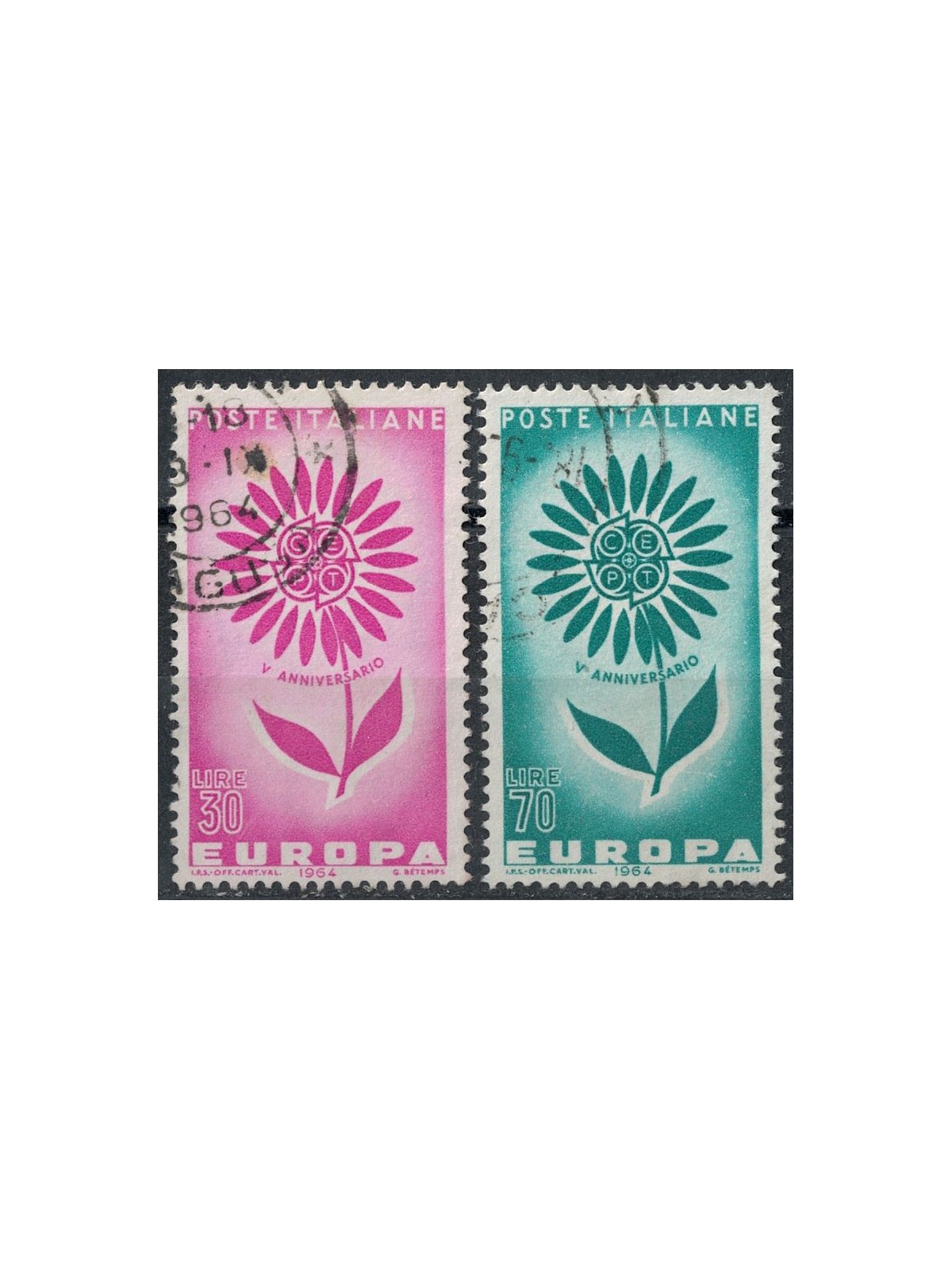 ITALY 1964 Europa 2v us