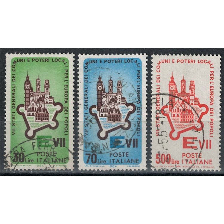 ITALY 1964 Assembly of the Commons of Europe 3v us