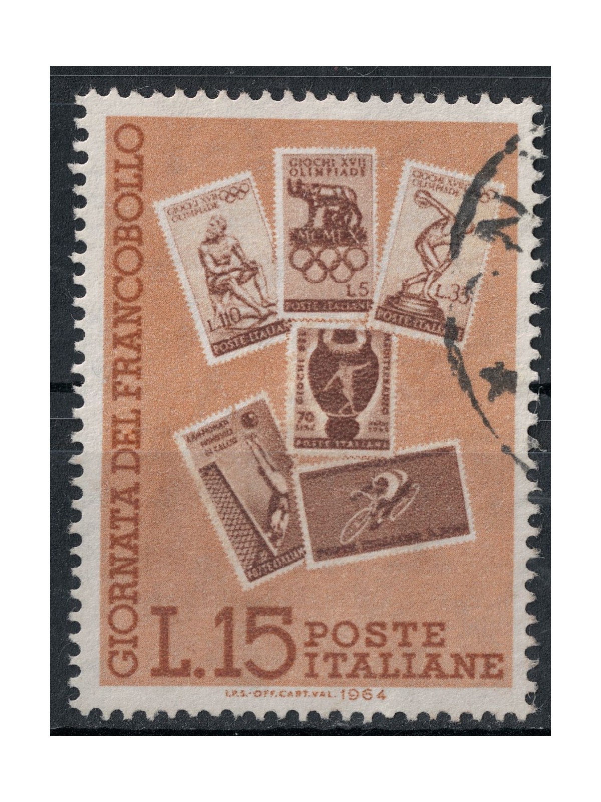 ITALY 1964 US Stamp Day