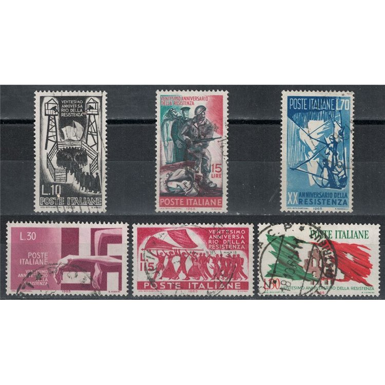 ITALY 1965 Anniversary of the Resistance 6v us