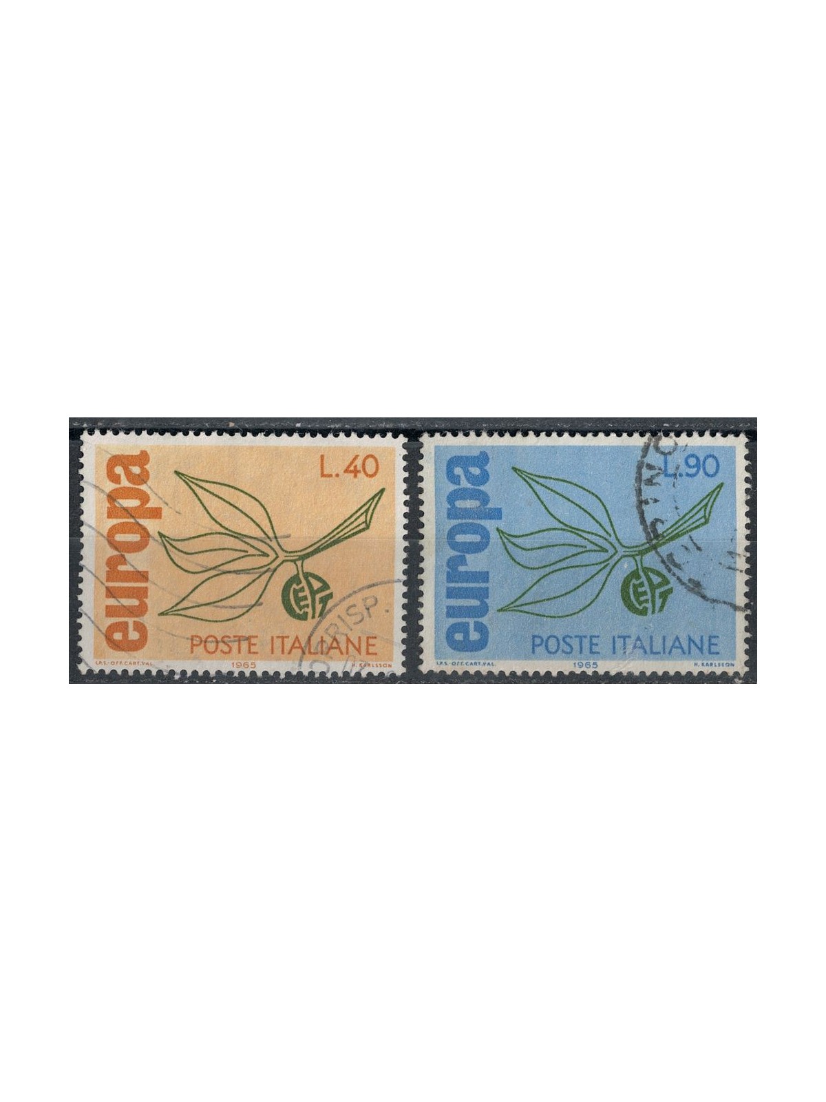 ITALY 1965 Europa 2v us